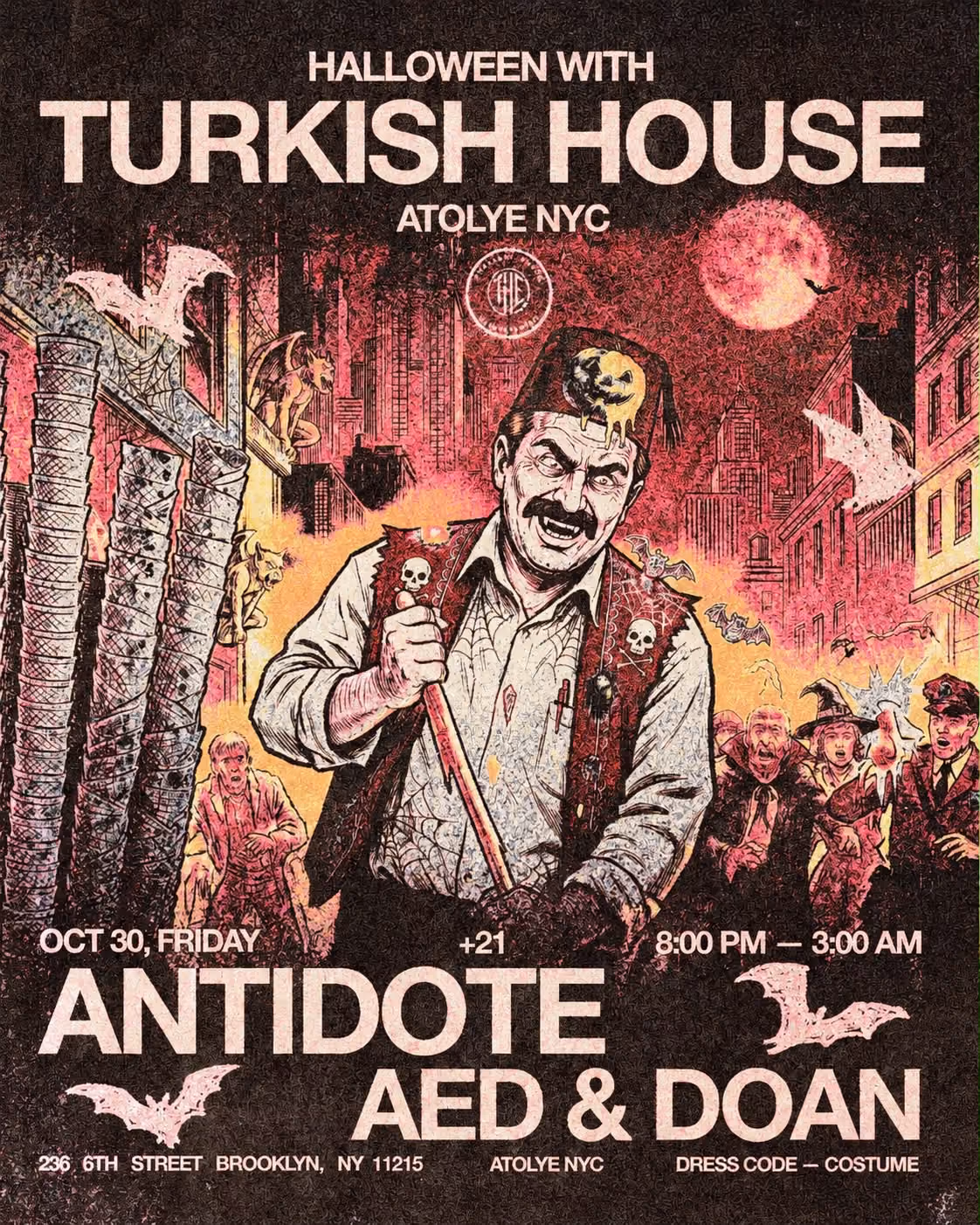Flyer for ATOLYE NYC